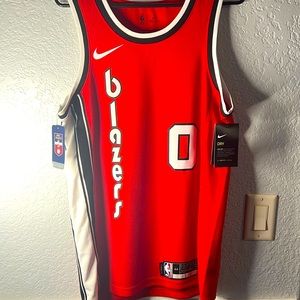 Damian Lillard brand new jersey! Warn maybe once at a blazer game.